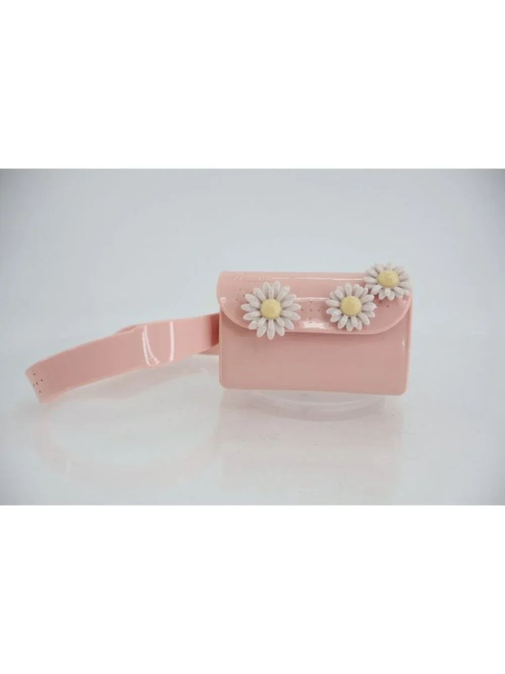 Mini Melissa Com Pochete Belt Bag Fanny Pack Pink Floral Daisy Girls Toddler